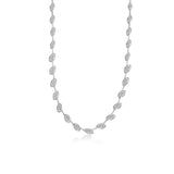 East-West Marquise Station Necklace