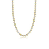 Articulated Bezel Tennis Necklace