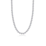 Articulated Bezel Tennis Necklace