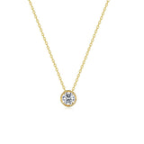 Blossom Cradle Solitaire Necklace