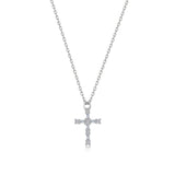 Eden Baguette Cross Necklace