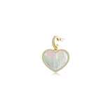 Pearlescent Heart Pendant Charm
