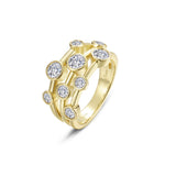 Bubble Cluster Bezel Ring