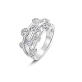Bubble Cluster Bezel Ring