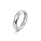 High-Polished Molten Band Ring