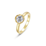 Blossom Cradle Solitaire Ring