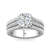 Sugarock Encore 14K White Gold Engagement Ring DEF VVS-VS