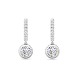 Sugarock Sugarock 14K White Gold Earring F-G VS