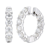 Non Brand Non Brand 14K White Gold Earring F-G VS