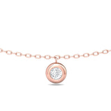 Sugarock Sugarock 18K Rose Gold Necklace F-G VS
