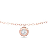 Sugarock Sugarock 18K Rose Gold Necklace F-G VS