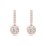 Sugarock Sugarock 18K Rose Gold Earring F-G VS