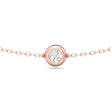 Sugarock Sugarock 18K Rose Gold Necklace F-G VS
