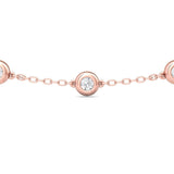 Sugarock Sugarock 14K Rose Gold Necklace F-G VS