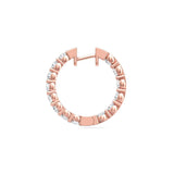 Sugarock Sugarock 14K Rose Gold Earring F-G VS