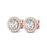 Sugarock Sugarock 14K Rose Gold Earring F-G VS