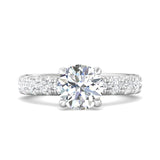 Sugarock Encore 14K White Gold Engagement Ring DEF VVS-VS