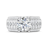 Sugarock Encore 14K White Gold Engagement Ring DEF VVS-VS