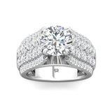 Sugarock Encore 14K White Gold Engagement Ring DEF VVS-VS