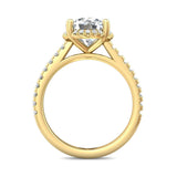 Sugarock Micropave 14K Yellow Gold Engagement Ring DEF VVS-VS
