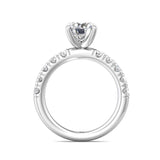 Sugarock Micropave Platinum Engagement Ring DEF VVS-VS