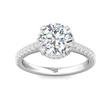 Sugarock Micropave Platinum Engagement Ring DEF VVS-VS