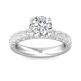 Sugarock Encore 18K White Gold Engagement Ring DEF VVS-VS