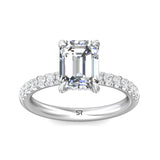 Sugarock Micropave Platinum Engagement Ring DEF VVS-VS