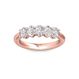 Sugarock Sugarock 14K Rose Gold Anniversary Band F-G VS