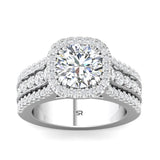 Sugarock Encore 14K White Gold Engagement Ring DEF VVS-VS