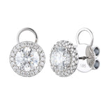 Non Brand Non Brand 14K White Gold Earring F-G VS