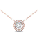 Sugarock Sugarock 14K Rose Gold Pendant F-G VS