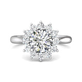 Sugarock Solitaire 14K White Gold Engagement Ring DEF VVS-VS