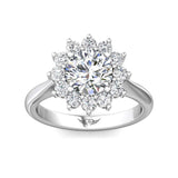 Sugarock Solitaire 14K White Gold Engagement Ring DEF VVS-VS