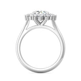 Sugarock Solitaire 14K White Gold Engagement Ring DEF VVS-VS