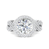 Sugarock Encore 18K White Gold Engagement Ring DEF VVS-VS