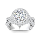 Sugarock Encore 18K White Gold Engagement Ring DEF VVS-VS