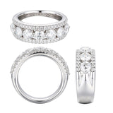 Non Brand Non Brand 14K White Gold Band F-G VS