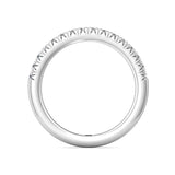 Sugarock Micropave 14K White Gold Wedding Band DEF VVS-VS