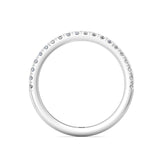 Sugarock Micropave 14K White Gold Wedding Band DEF VVS-VS