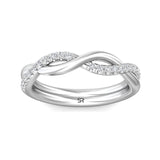 Sugarock Micropave 14K White Gold Wedding Band DEF VVS-VS