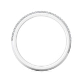 Sugarock Micropave 14K White Gold Wedding Band DEF VVS-VS