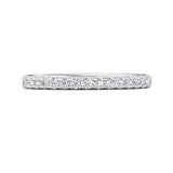 Sugarock Micropave 14K White Gold Wedding Band DEF VVS-VS