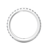 Sugarock Micropave 14K White Gold Wedding Band DEF VVS-VS