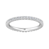 Sugarock Micropave 14K White Gold Wedding Band DEF VVS-VS
