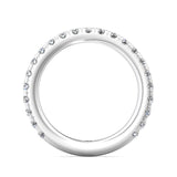 Sugarock Micropave 14K White Gold Wedding Band DEF VVS-VS