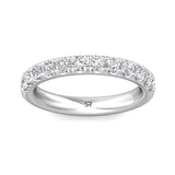 Sugarock Micropave 14K White Gold Wedding Band DEF VVS-VS