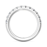 Sugarock Micropave 14K White Gold Wedding Band DEF VVS-VS
