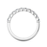 Sugarock Channel/Shared Prong 14K White Gold Wedding Band DEF VVS-VS