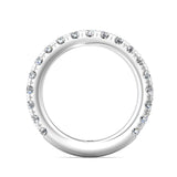Sugarock Micropave 14K White Gold Wedding Band DEF VVS-VS